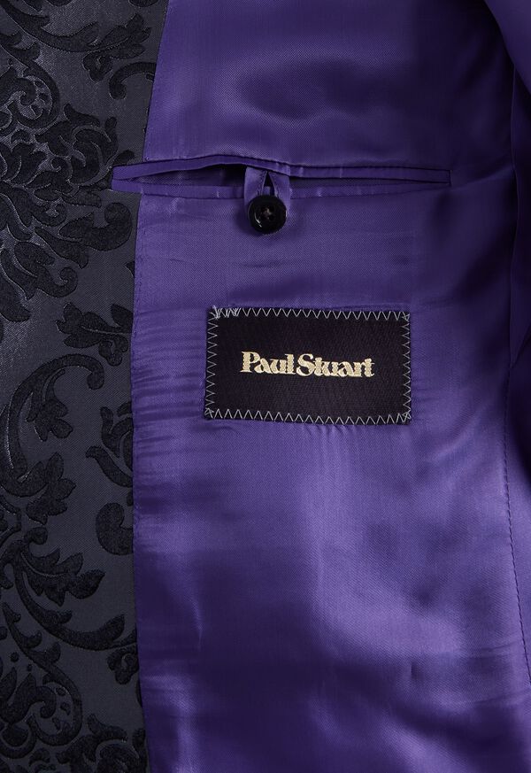 Paul Stuart Floral Jacquard Silk Dinner Jacket