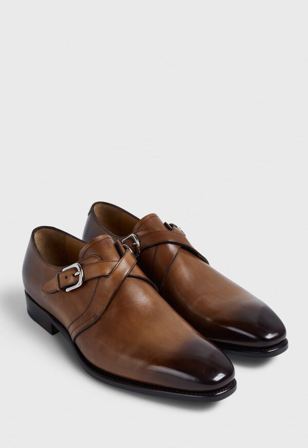 Paul Stuart Galante Double Cross Monk Strap