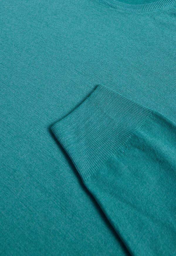 Paul Stuart Garment Dyed Wool Crewneck Sweater
