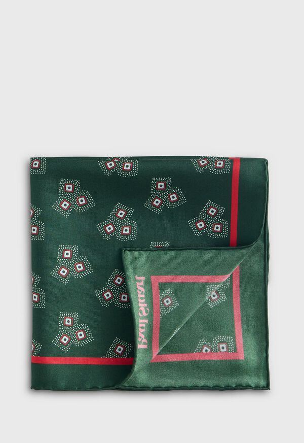 paul stuart Geometric Dot Pocket Square