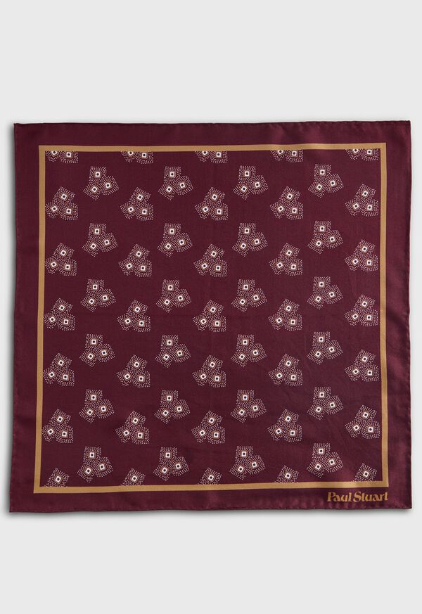 Paul Stuart Geometric Dot Pocket Square