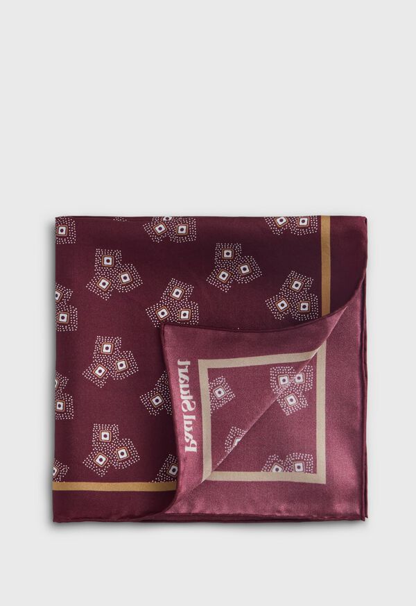 paul stuart Geometric Dot Pocket Square