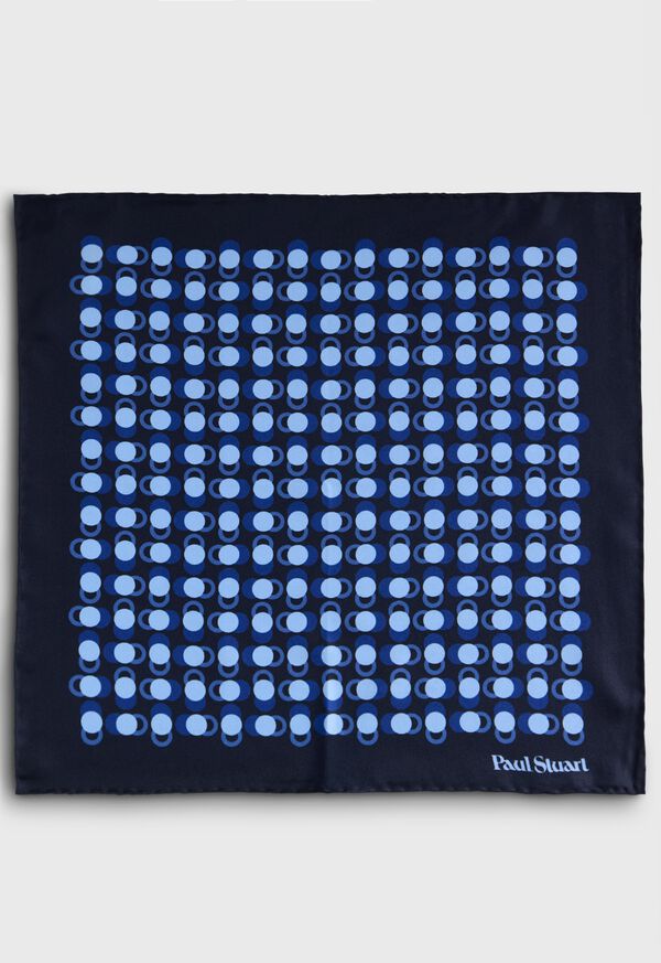 Paul Stuart Geometric Dot Print Pocket Square