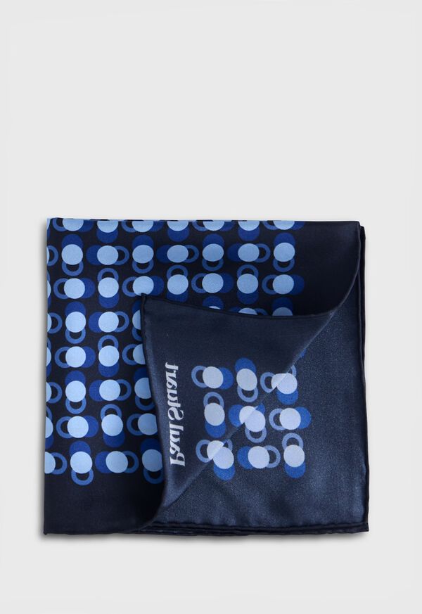 paul stuart Geometric Dot Print Pocket Square
