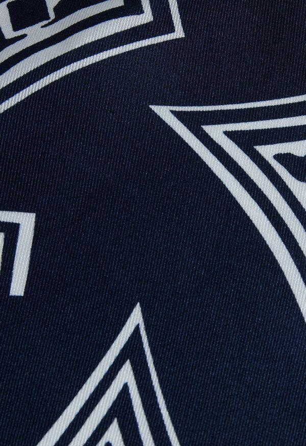 Paul Stuart Geometric Print Pocket Square