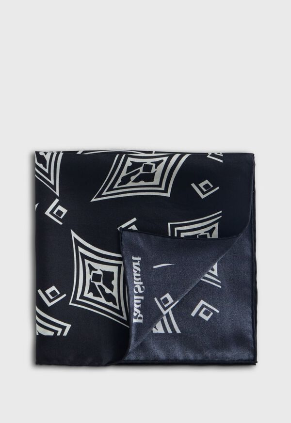 paul stuart Geometric Print Pocket Square