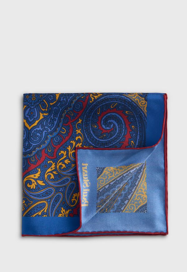 paul stuart Geometric Print Pocket Square