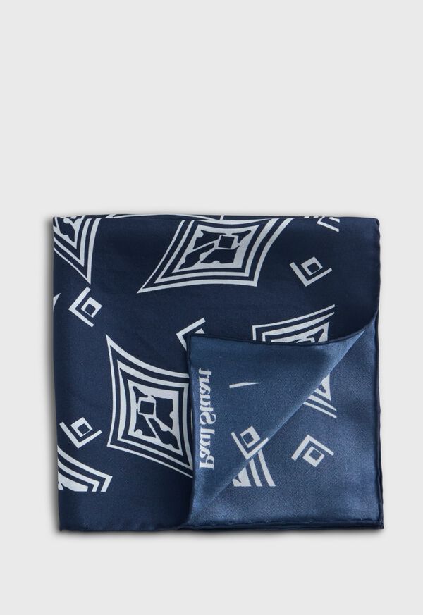 paul stuart Geometric Print Pocket Square