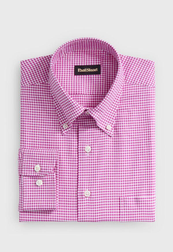paul stuart Gingham Check Oxford Sport Shirt