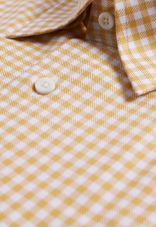 Paul Stuart Gingham Check Twill Sport Shirt