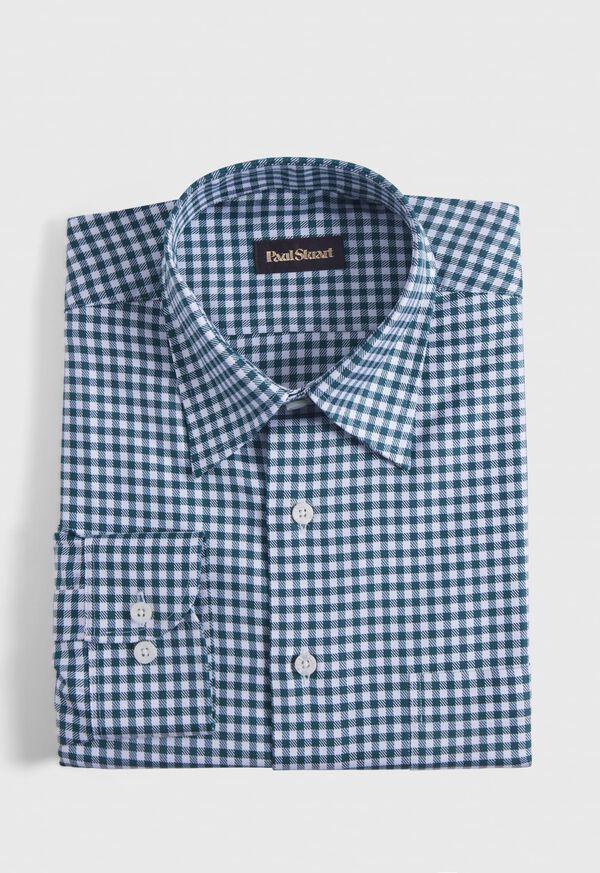 paul stuart Gingham Check Twill Sport Shirt