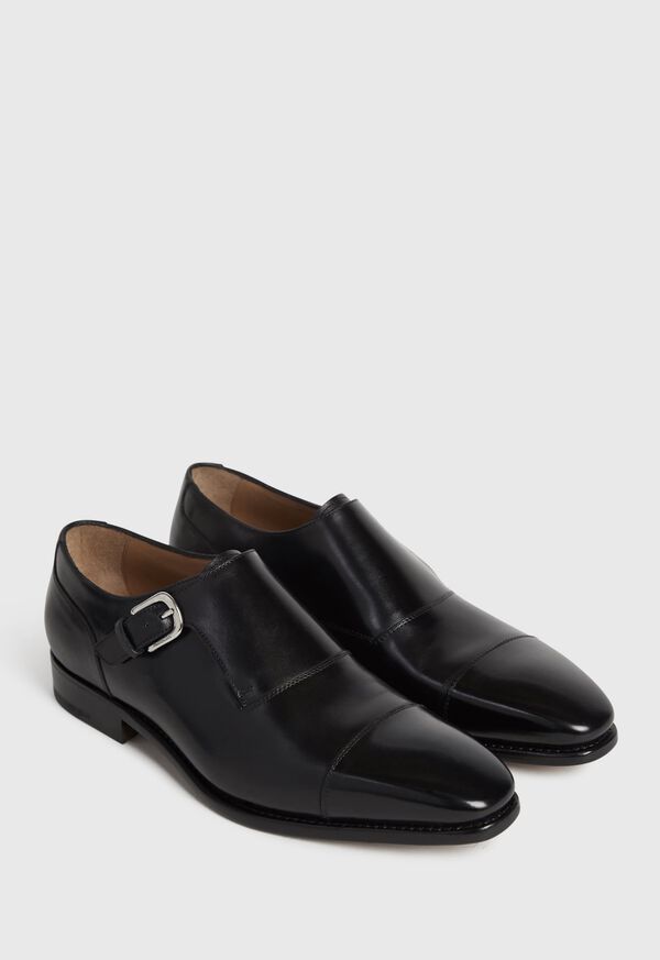 Paul Stuart Giordano Leather Monk Strap