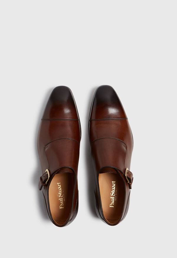 Paul Stuart Giordano Leather Monk Strap