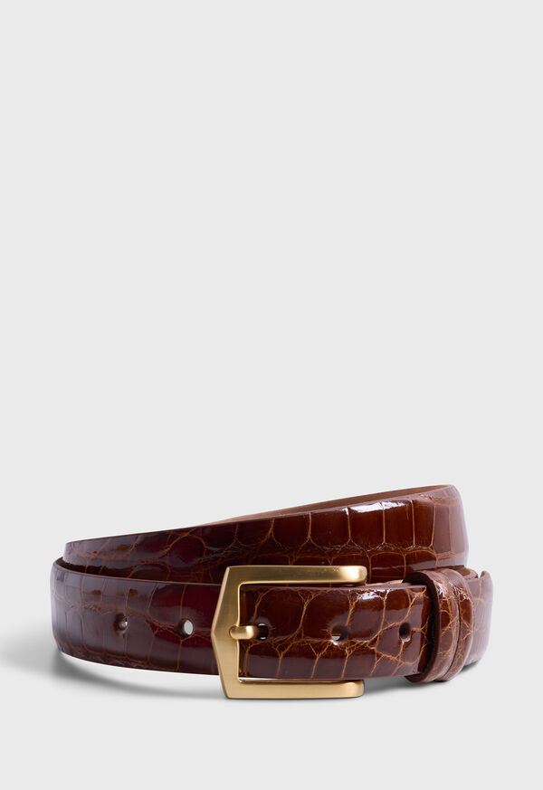 Paul Stuart Glazed Alligator Belt