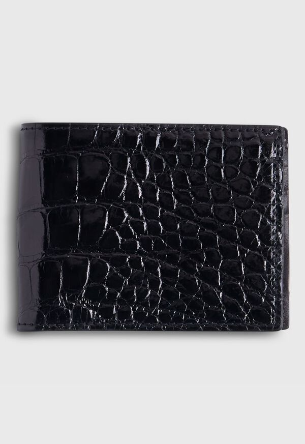 paul stuart Glazed Alligator Slim Billfold Wallet