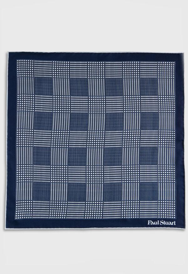 Paul Stuart Glen Plaid Silk Pocket Square