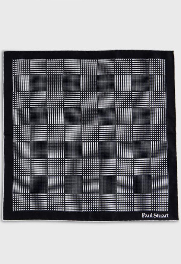 Paul Stuart Glen Plaid Silk Pocket Square