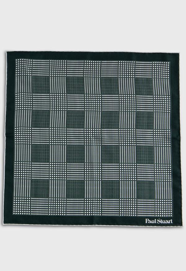 Paul Stuart Glen Plaid Silk Pocket Square