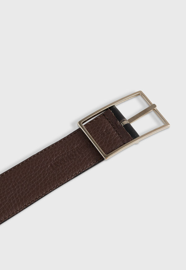Paul Stuart Grained Taurillon Leather Belt