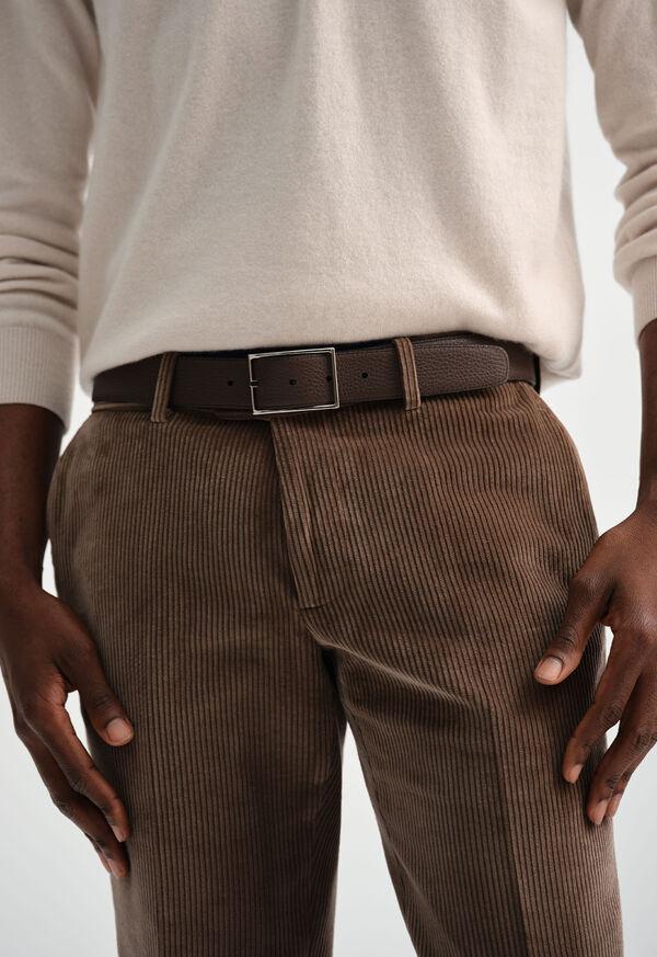 Paul Stuart Grained Taurillon Leather Belt