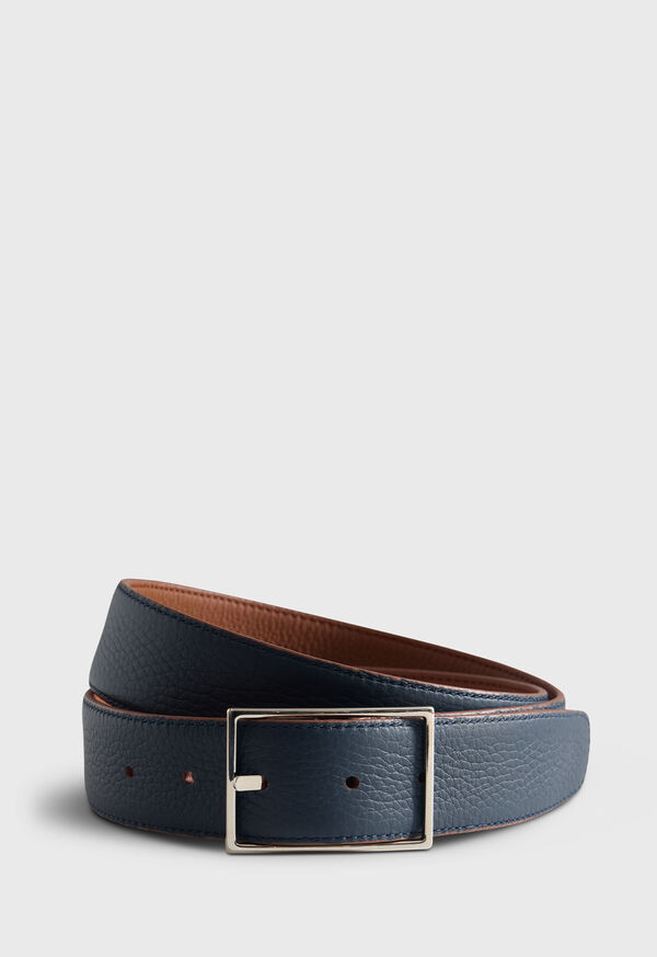 Paul Stuart Grained Taurillon Leather Belt