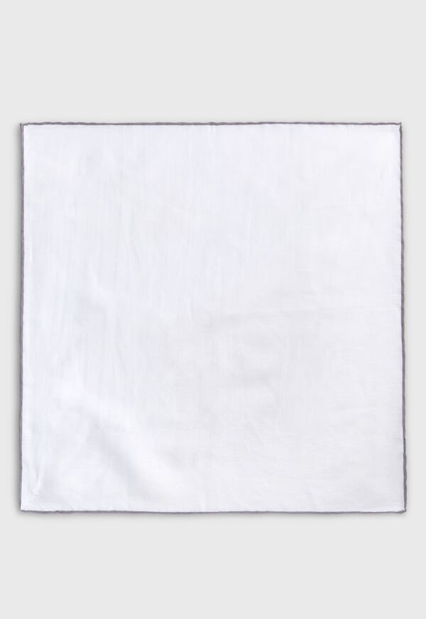 Paul Stuart Handkerchief With Contrast Border