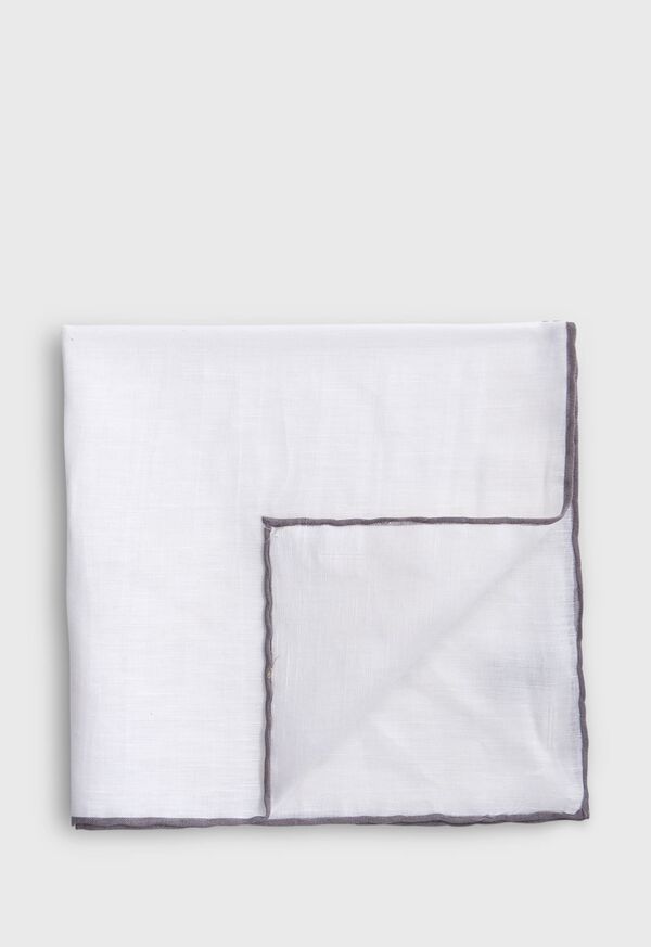 paul stuart Handkerchief with Contrast Border