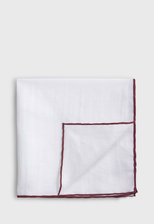 paul stuart Handkerchief with Contrast Border