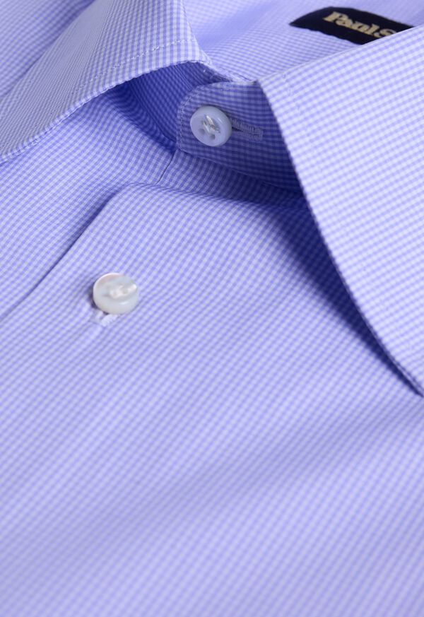 Paul Stuart Handmade Micro Gingham Dress Shirt