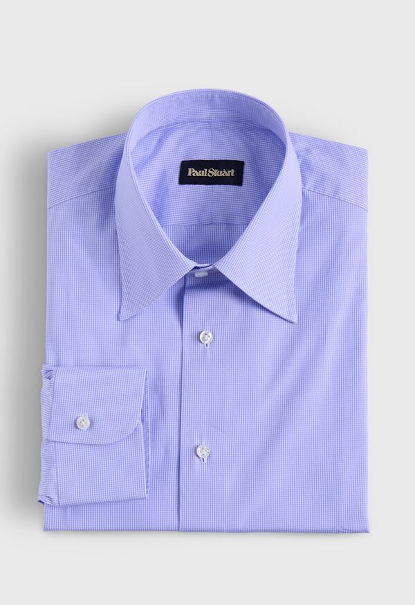 paul stuart Handmade Micro Gingham Dress Shirt