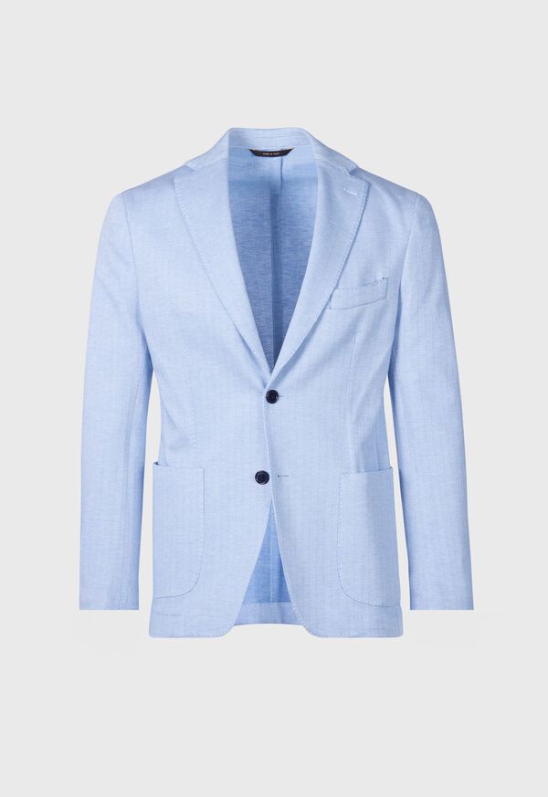 paul stuart Herringbone Cotton Jersey Jacket