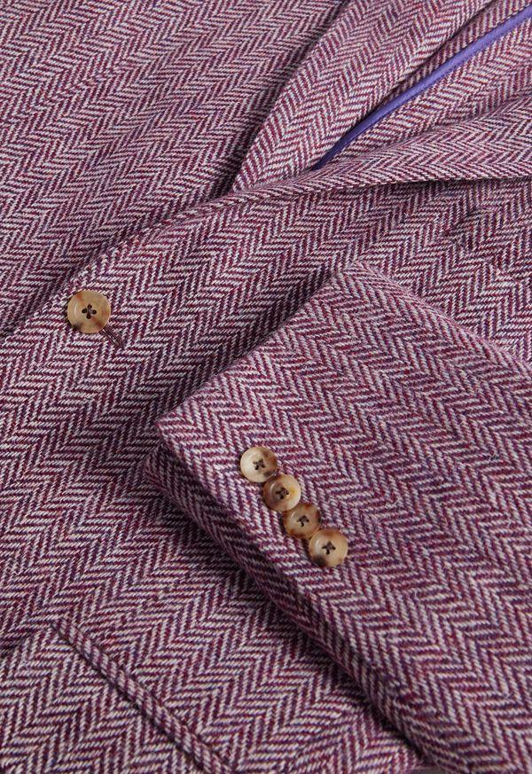 Paul Stuart Herringbone Tweed Jacket