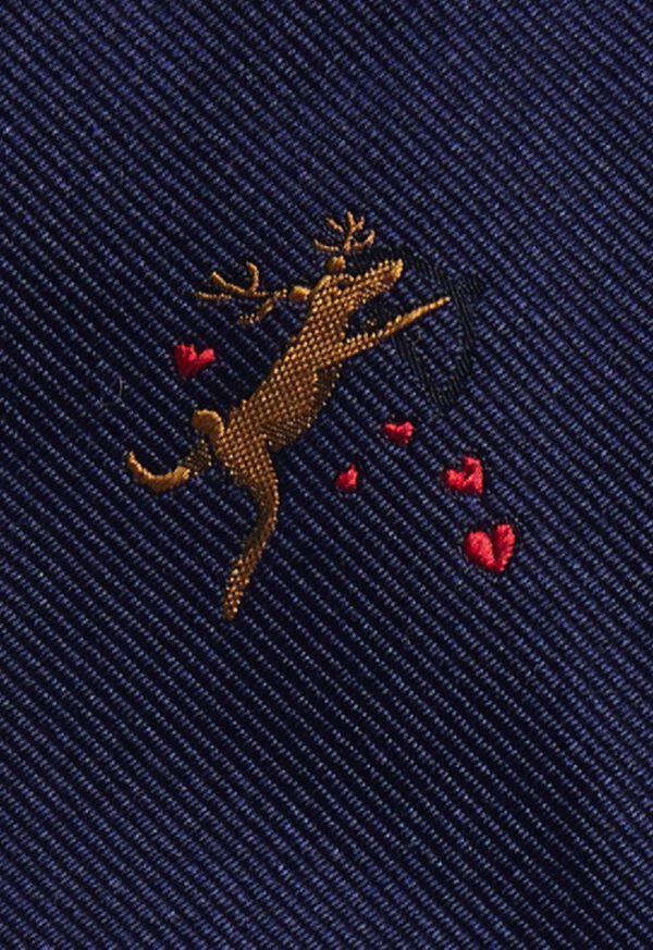 Paul Stuart Holiday Cupid Reindeer Tie