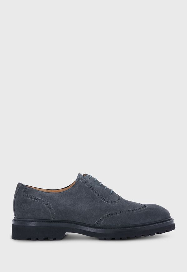 paul stuart Homer Suede Wing Tip Oxford