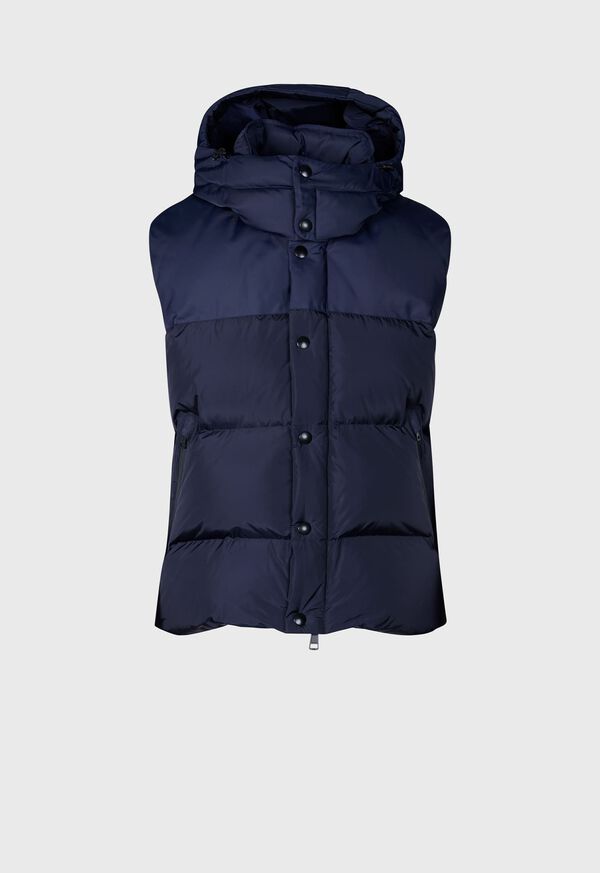 paul stuart Hooded Puffer Vest