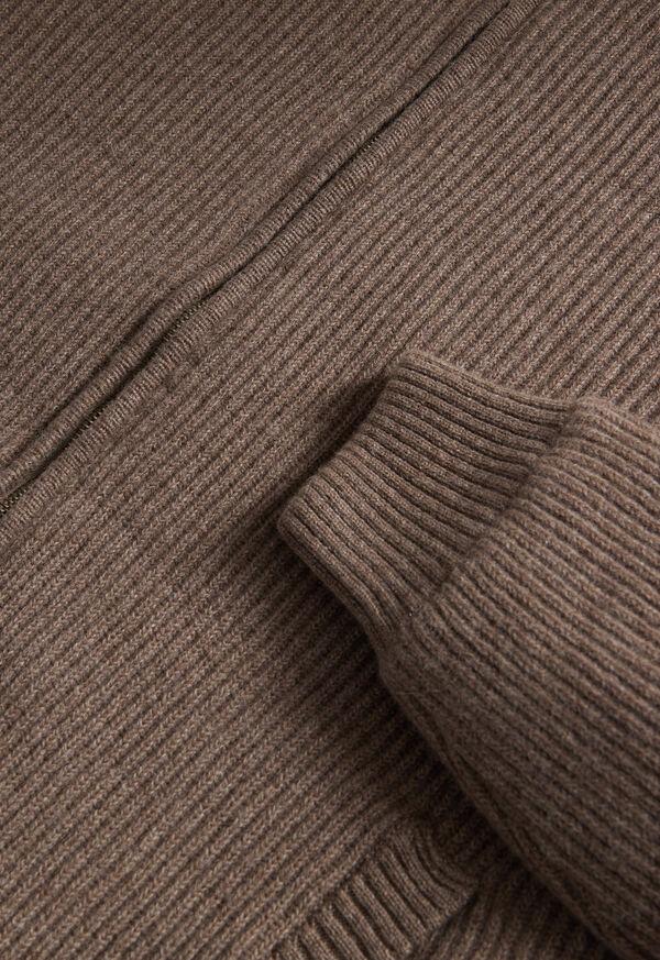 Paul Stuart Knitted Bomber Jacket