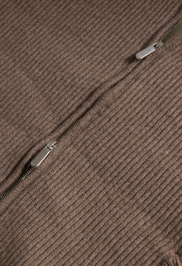 Paul Stuart Knitted Bomber Jacket