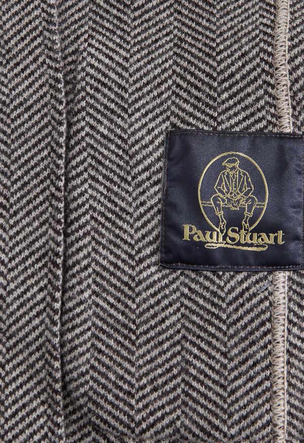 Paul Stuart Knitted Herringbone Jacket