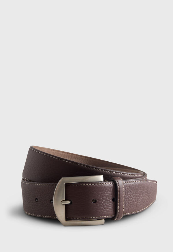 paul stuart Lagun Grain Leather Belt