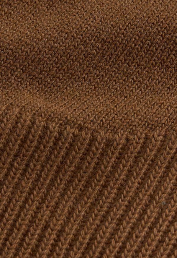 Paul Stuart Lambswool Vest With Suede Trim