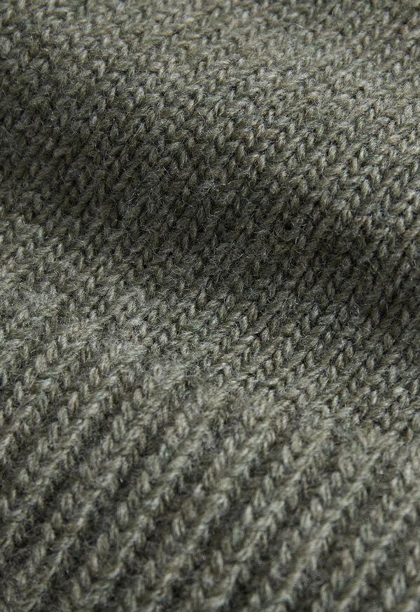 Paul Stuart Lambswool Vest With Suede Trim