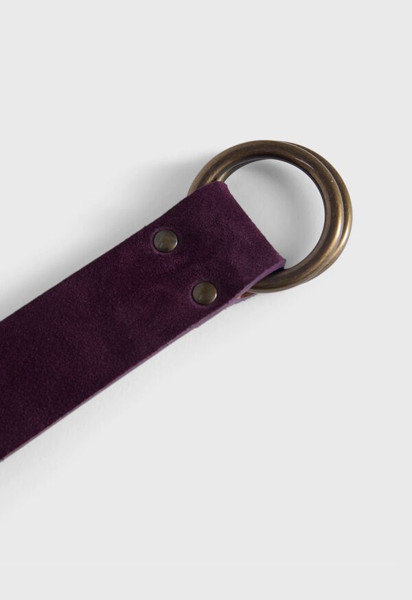 Paul Stuart Leather D-Ring Belt