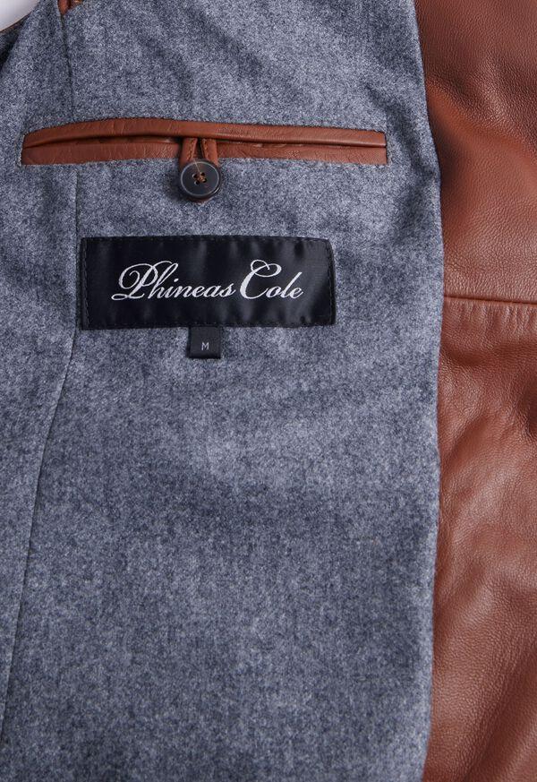 Paul Stuart Leather Goose Down Vest