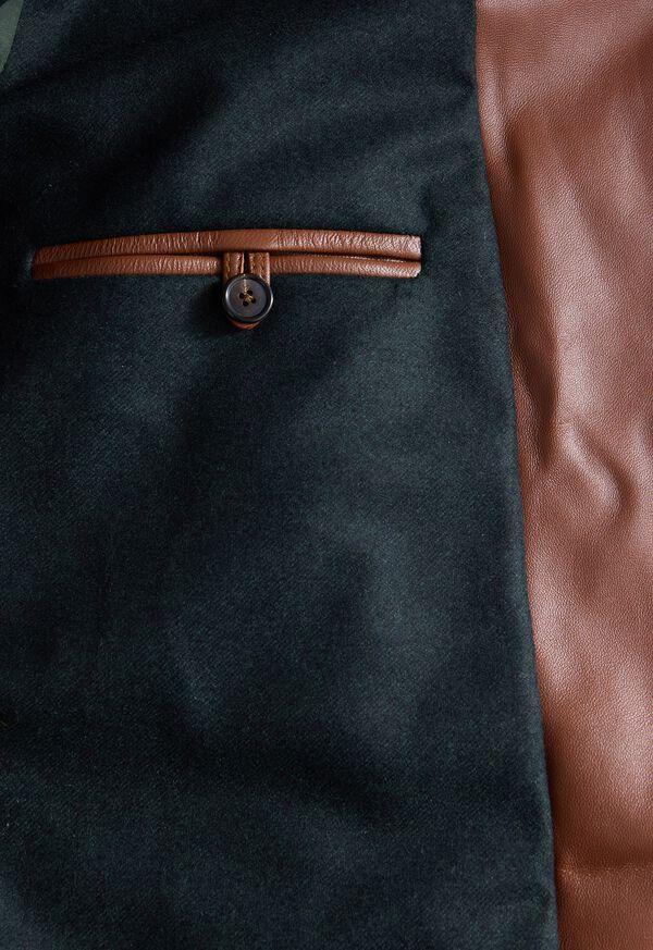 Paul Stuart Leather Motorcycle Jacket