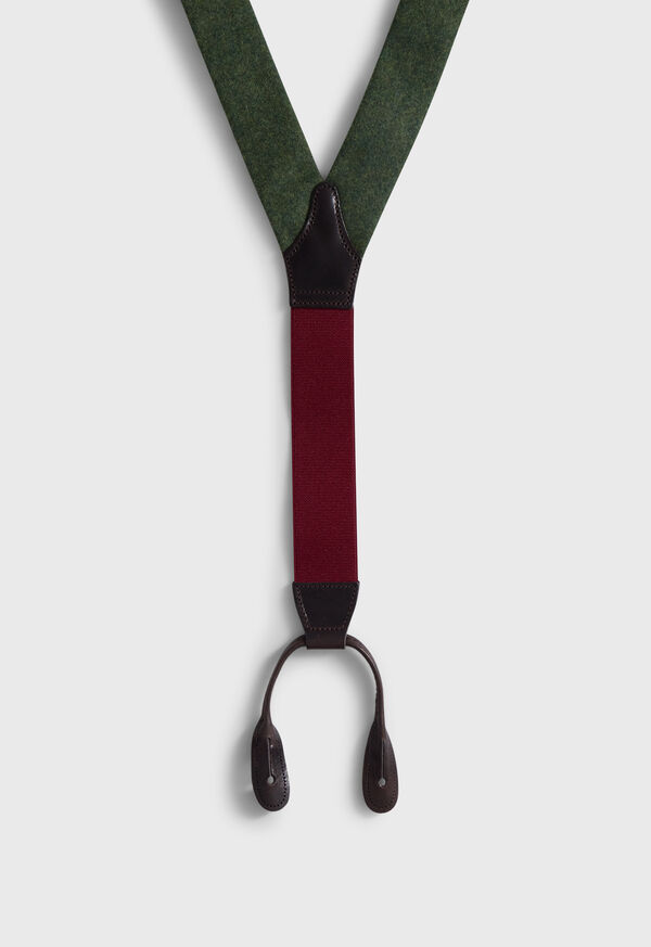Paul Stuart Leather Trim Suspenders