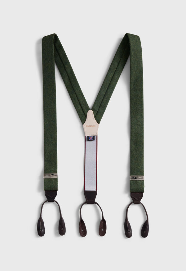 paul stuart Leather Trim Suspenders