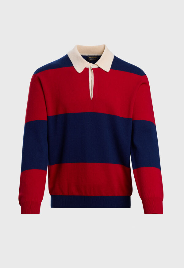 paul stuart Lightweight Cashmere Rugby Sweater