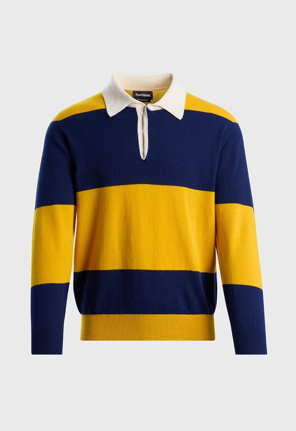 paul stuart Lightweight Cashmere Rugby Sweater