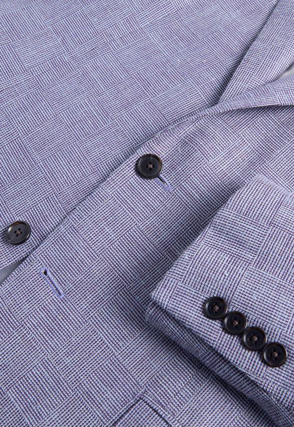 Paul Stuart Lightweight Silk & Linen Parquet Jacket