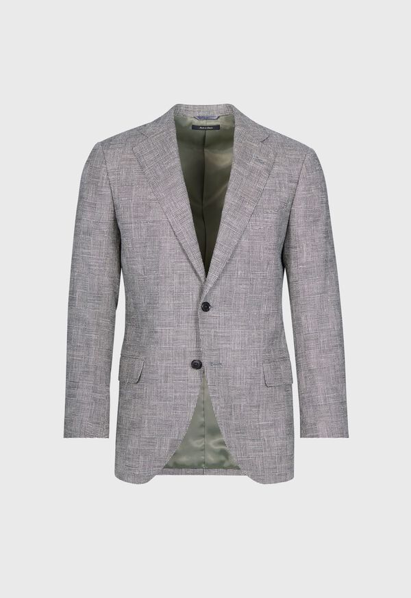 paul stuart Lightweight Silk & Linen Parquet Jacket